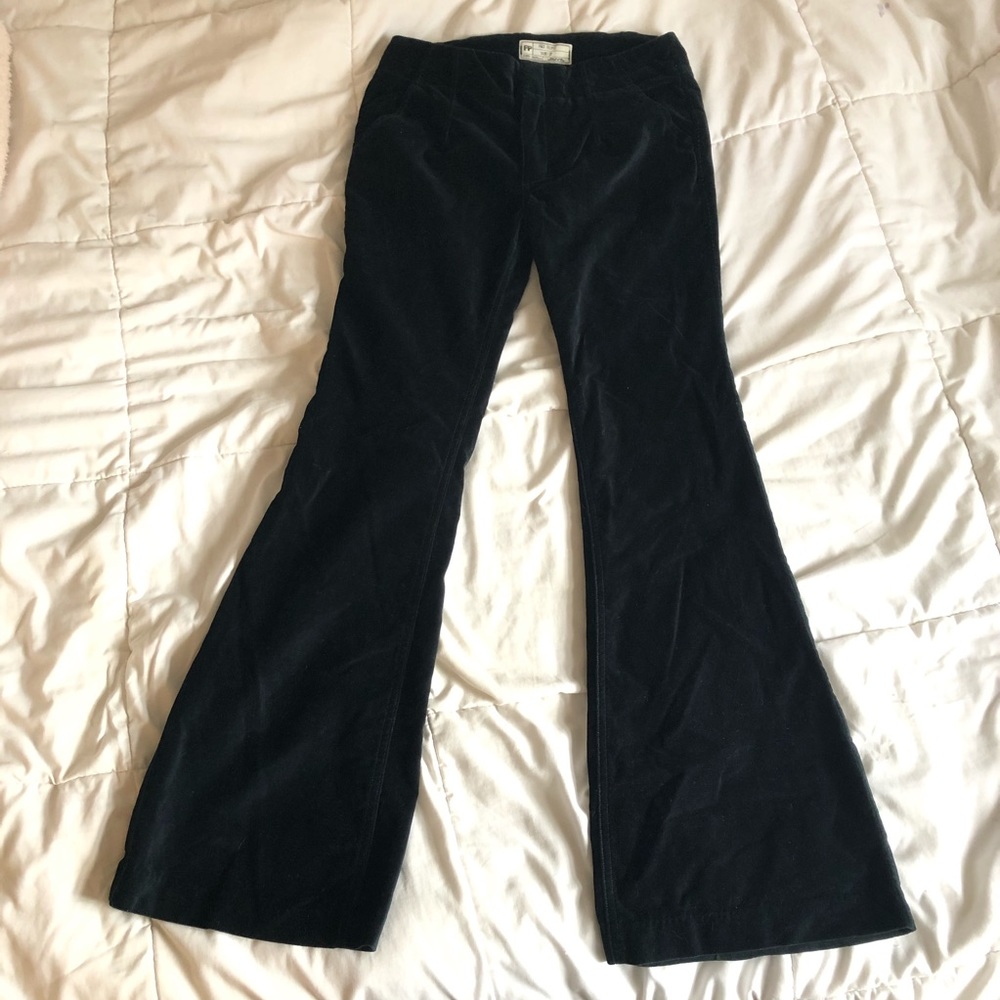 NWOT free people green velvet pants